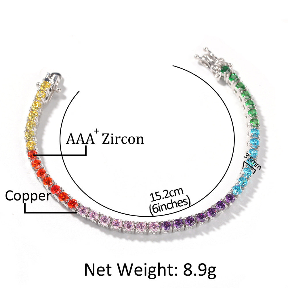 8in Color Vermiculite Tennis Bracelet