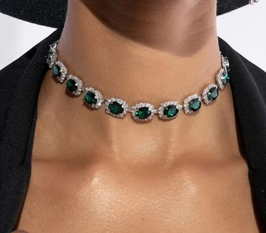 Emerald Rock Cugar Circular Diamond Chain