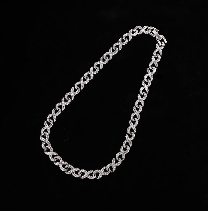 Silver Pork Nose Buckle Cuban Chain