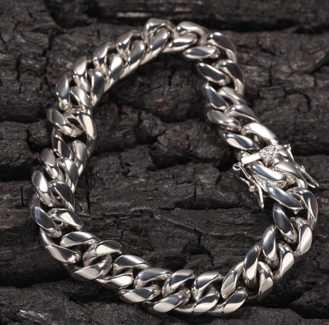 10mm Gold Stainless Steel Round Cuban Bracelet