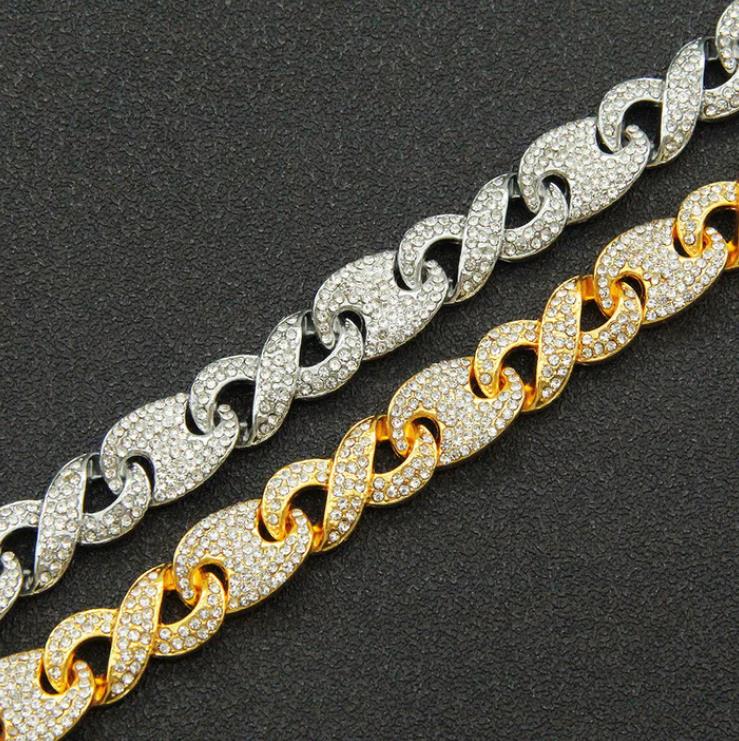 Full Drill Pig Nose Buckle Cuban Bracelet