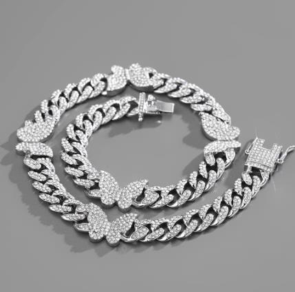 The Eye of the Silver Devil Cuban Chain