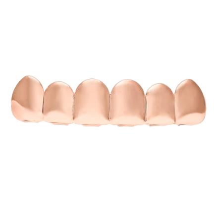 Glip-plated Gold Teeth Braces