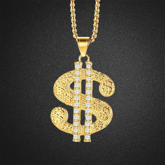 Dollar Symbol Pendant Sweater Chain