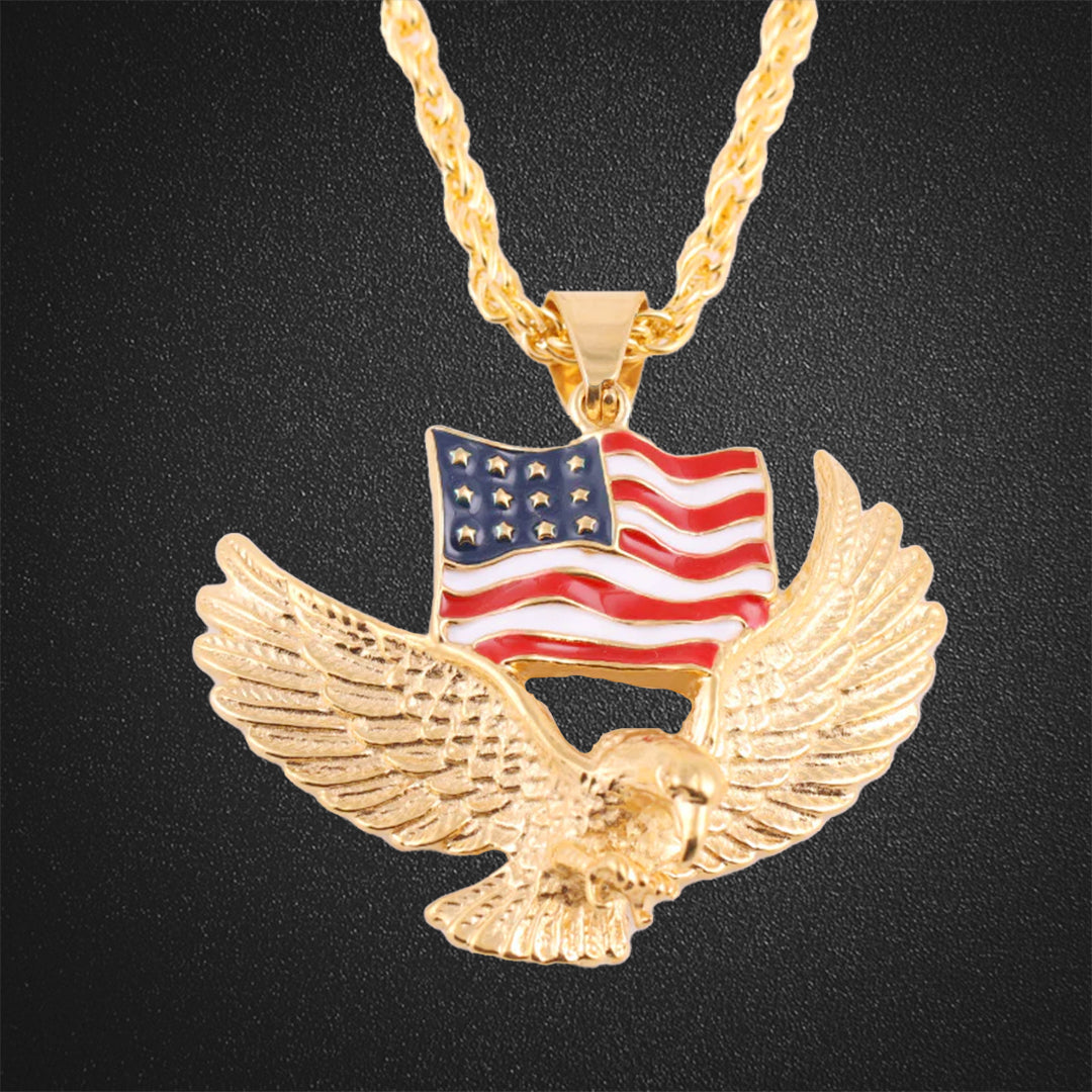 American Eagle Animal Pendant Necklace