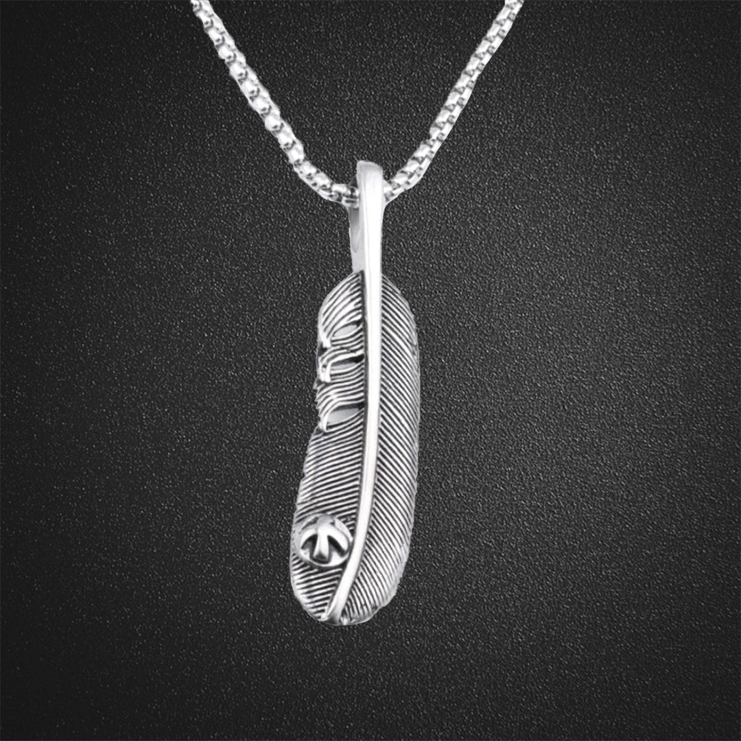 Feather Pendant Necklace