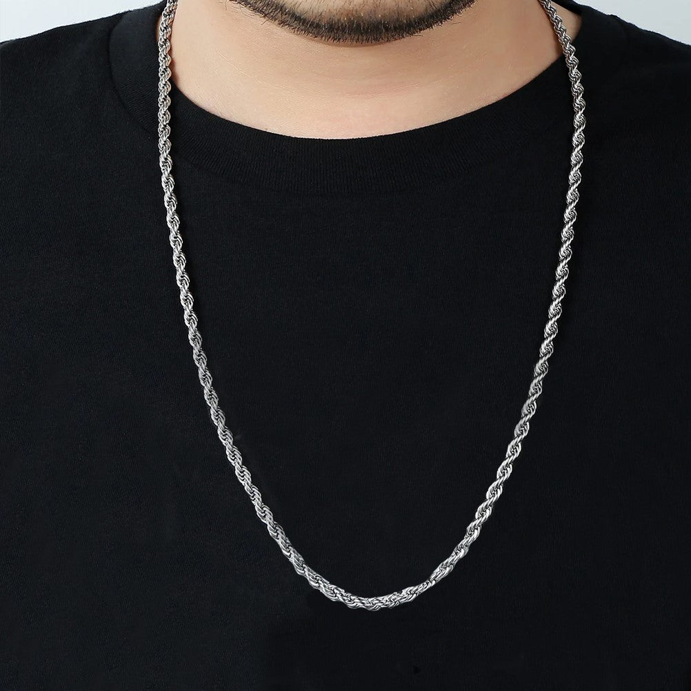 5mm-Golden Stainless Steel Rope Chain