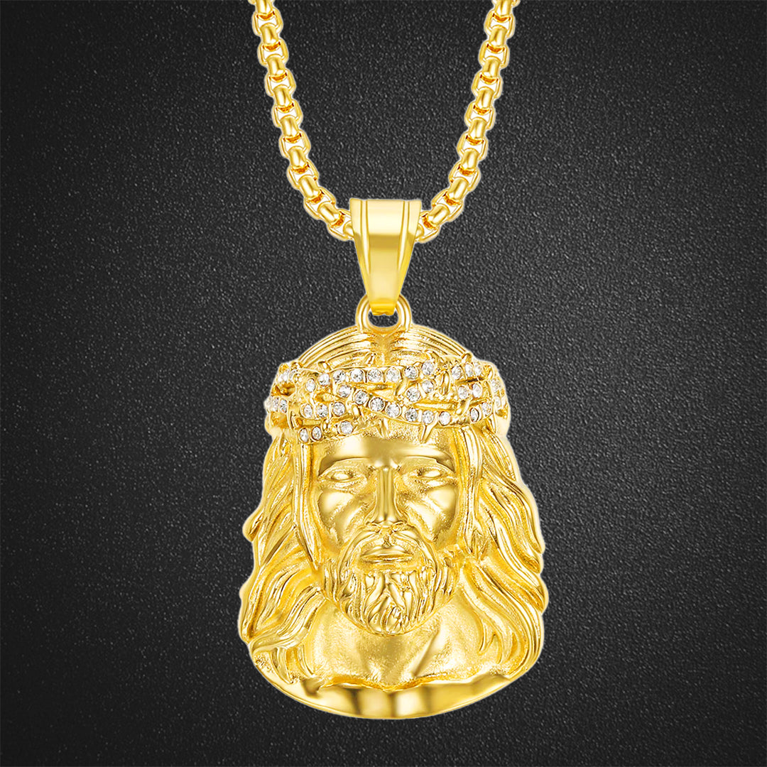 Holy Father Jesus Pendant Necklace
