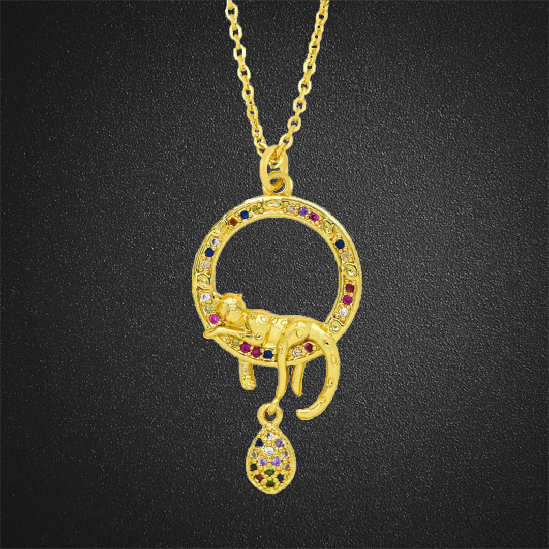 Multicolor Animal Pendant Necklace for Women