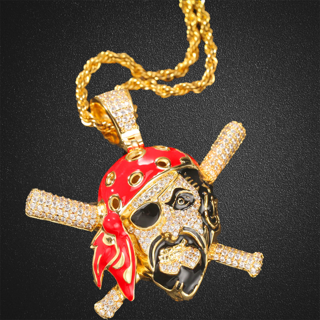 Pirate Skull Pendant Hipster Necklace