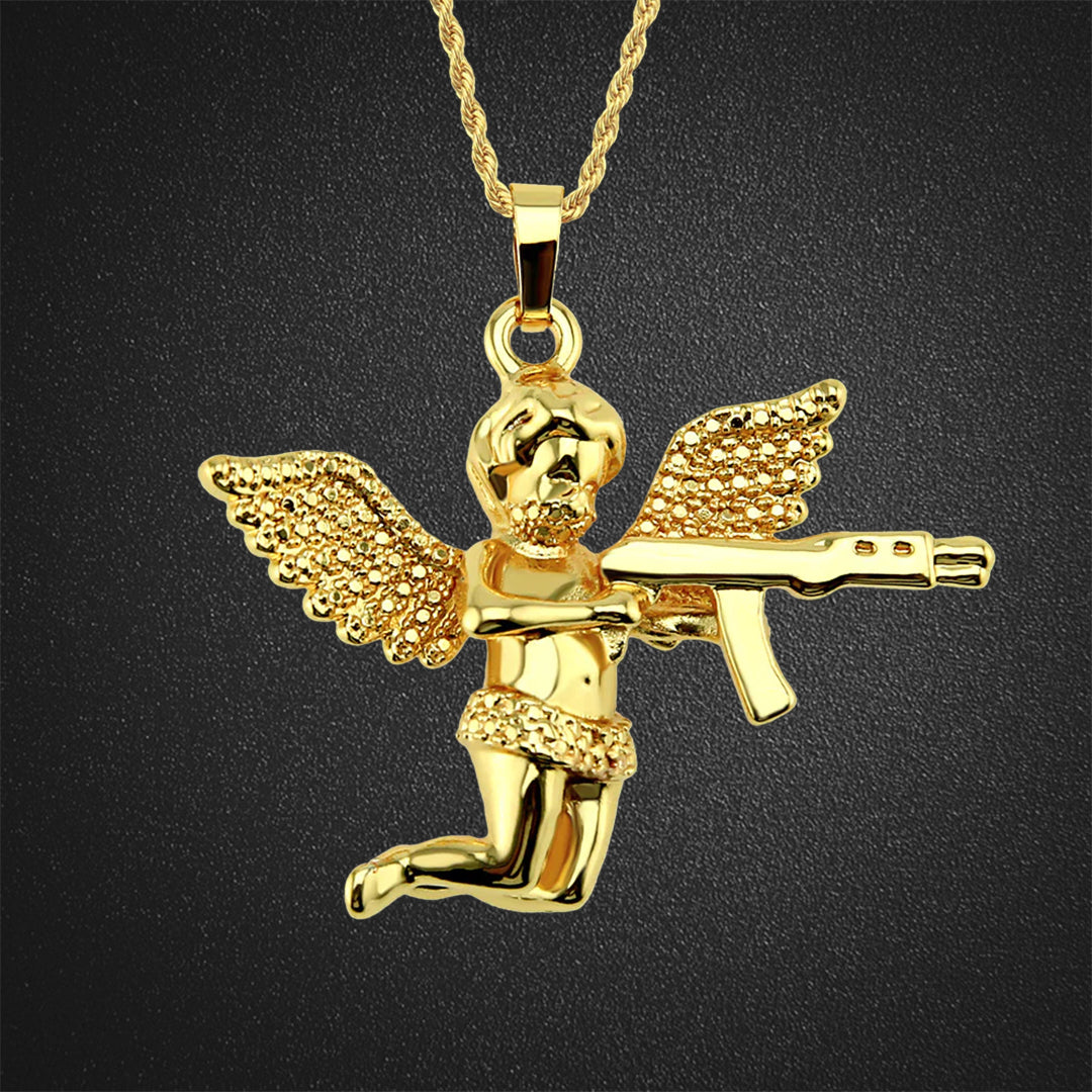 Revenge Angel Cupid Pendant Necklace