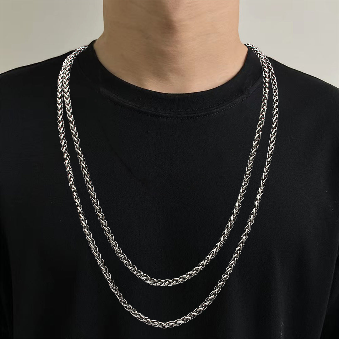 Trendy Titanium Collarbone Keel Snake Chain