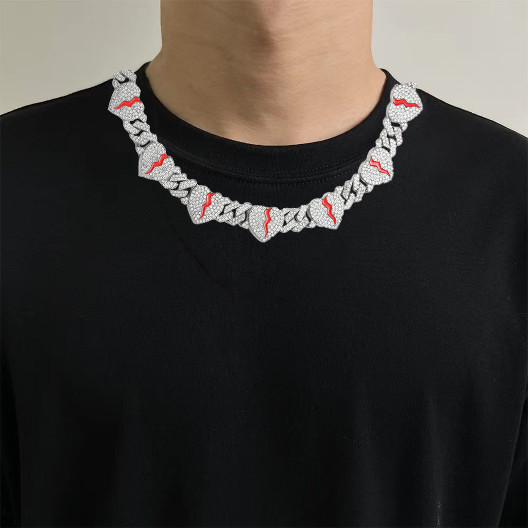 Heart Shape Cuban Chain
