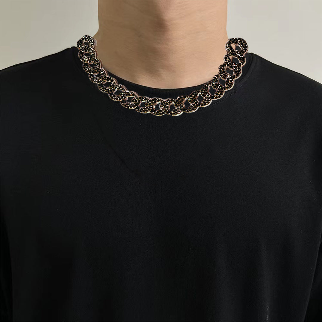 Black Full Drill Cuban Chain