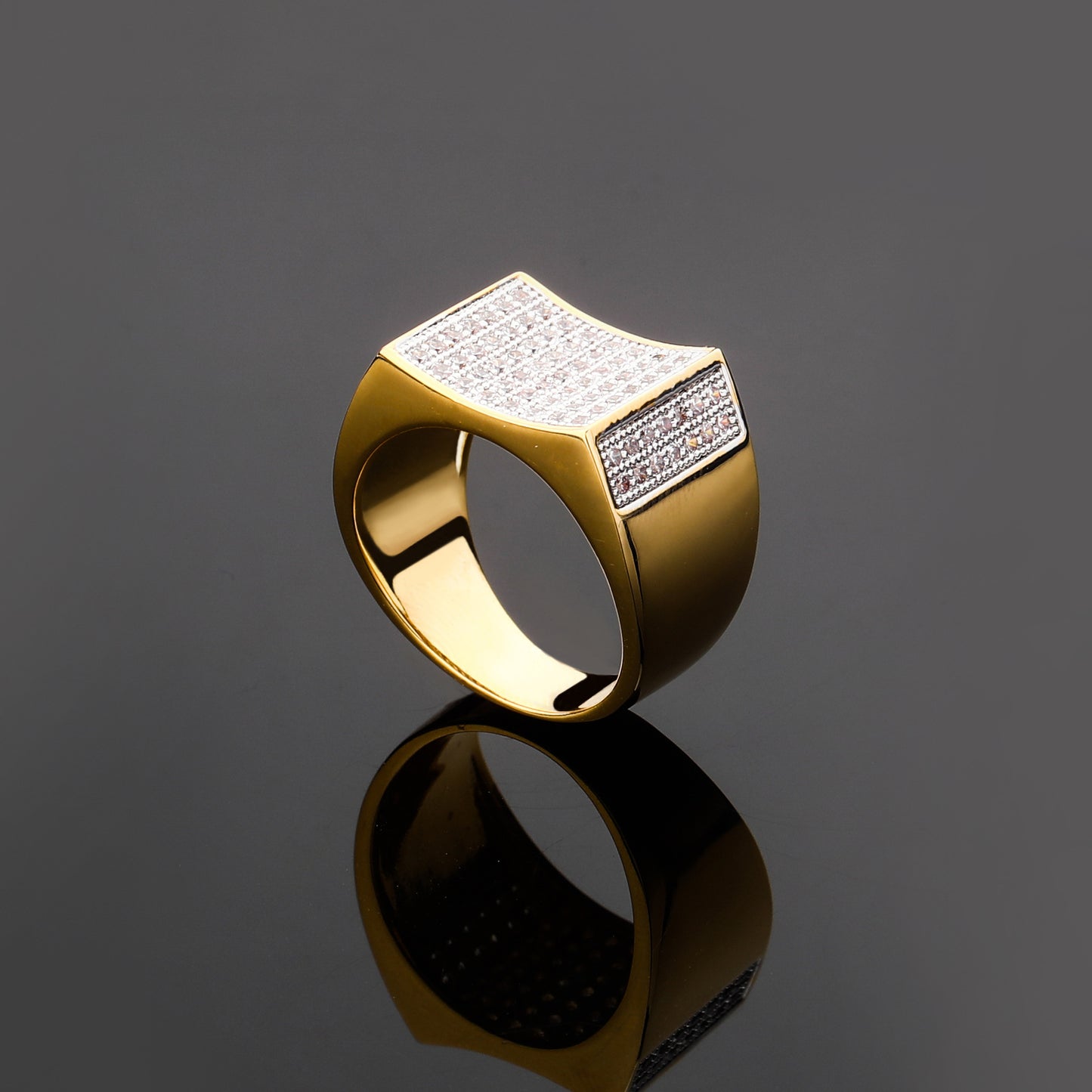 Micro Embedded ICED OUT Diamond Ring