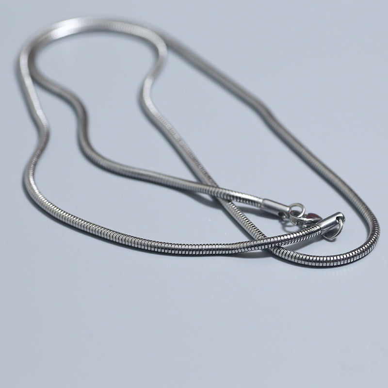 Classic Titanium Snake Bone Snake Chain
