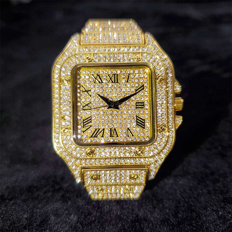 Rome Star Full Diamond Watch