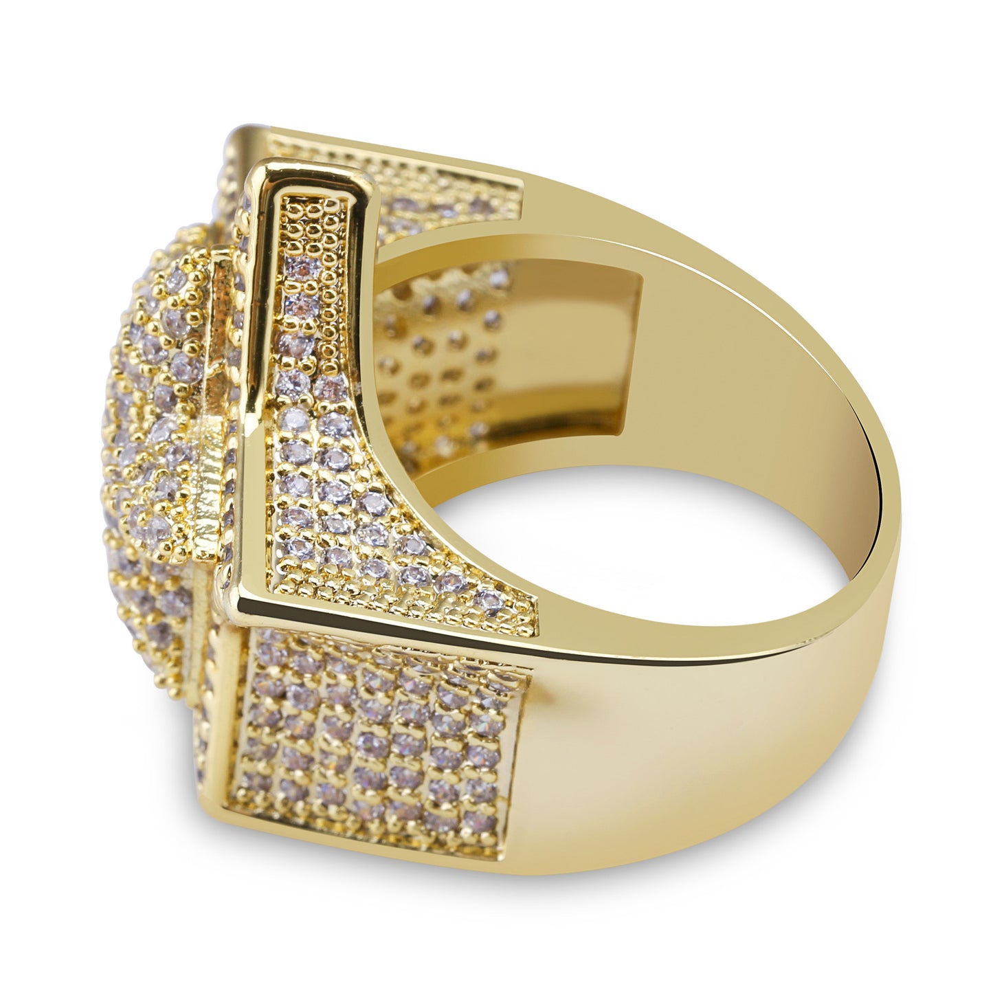 Stunning Star Ring Inlaid with Diamonds