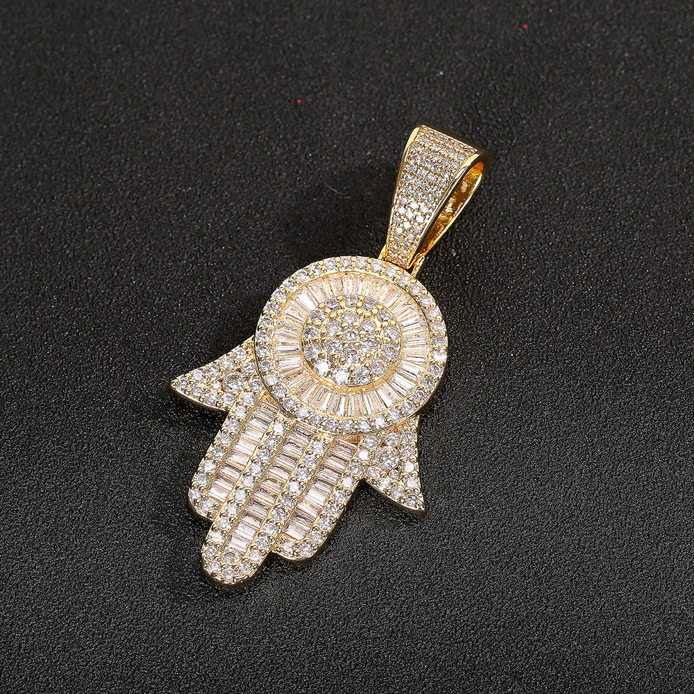 Retro Tima Hand Pendant Necklace