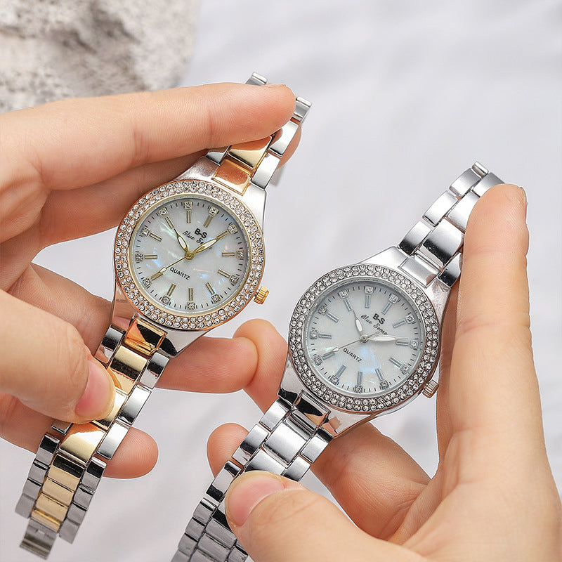 Hip Hop Steel Band Watch