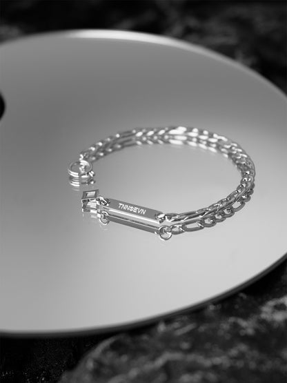 Classic Silver Plain Bracelet