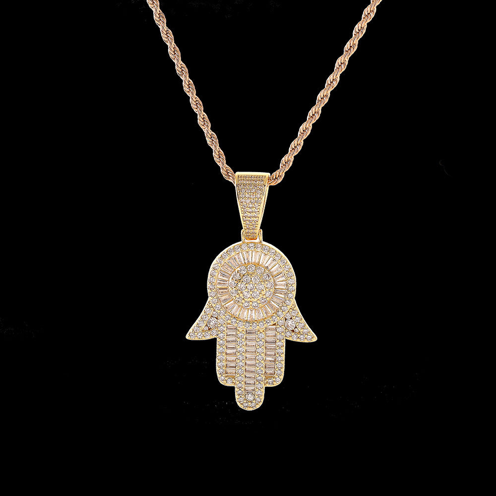 Retro Tima Hand Pendant Necklace
