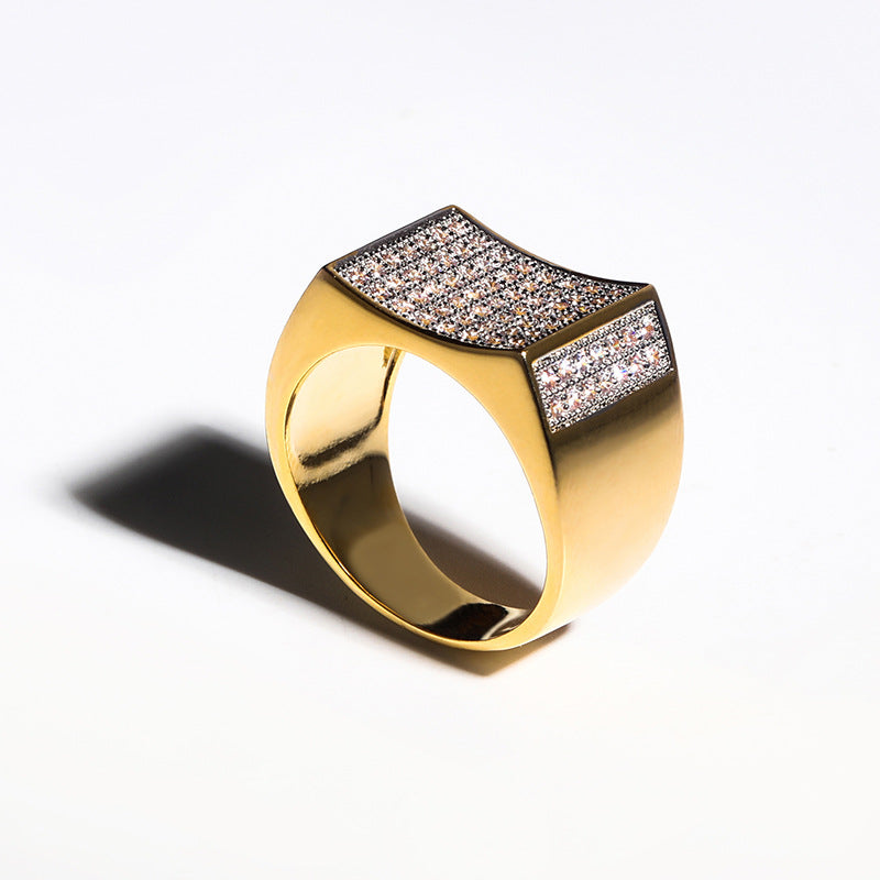Micro Embedded ICED OUT Diamond Ring