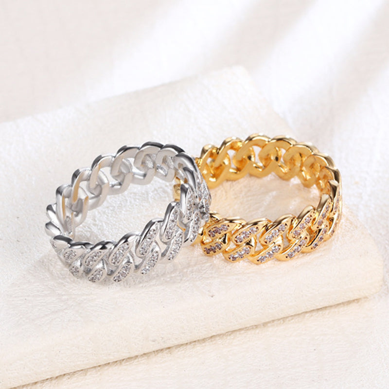 Cuban Diamond Chain Ring