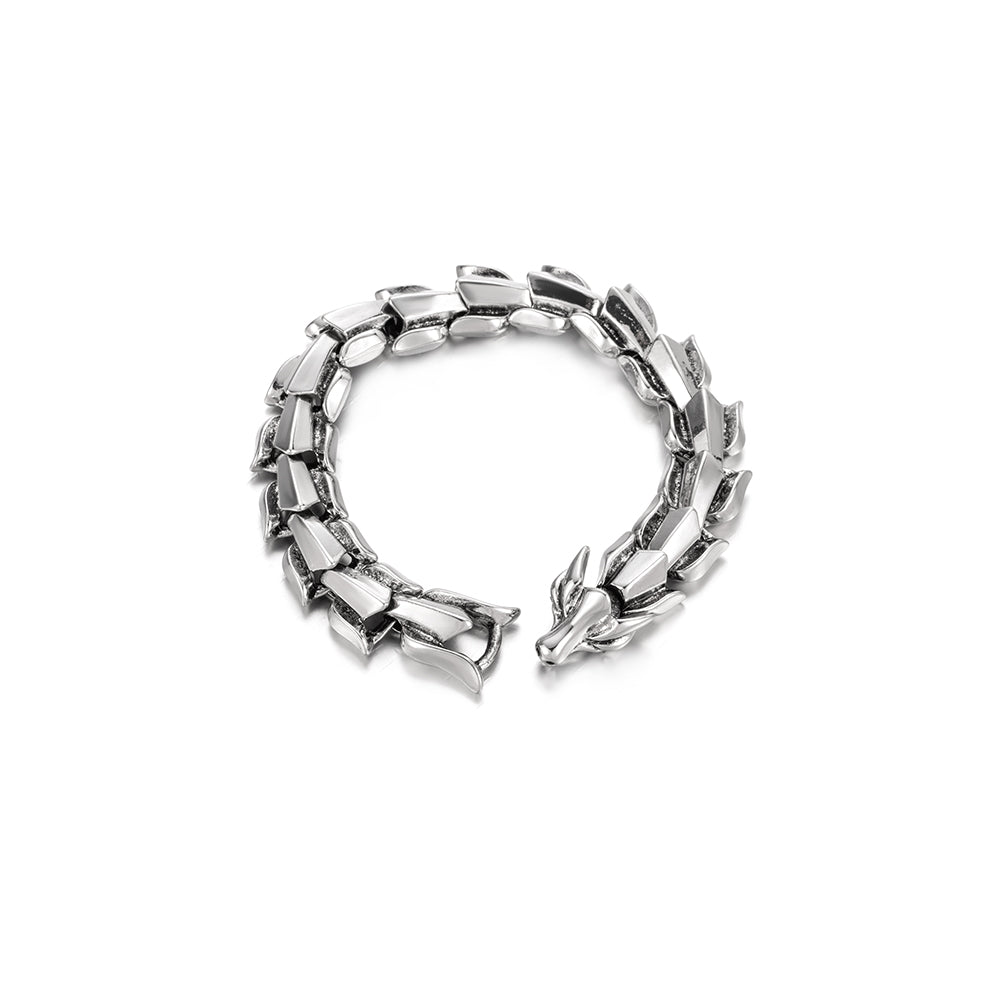 Dragon Keel Stainless Still Plain Bracelet