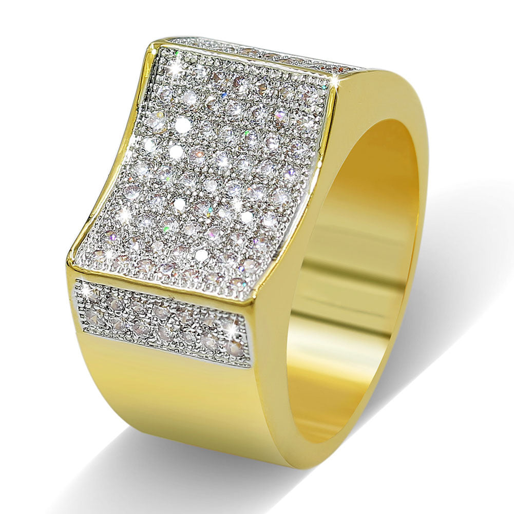 Micro Embedded ICED OUT Diamond Ring