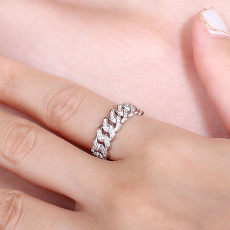 Cuban Diamond Chain Ring