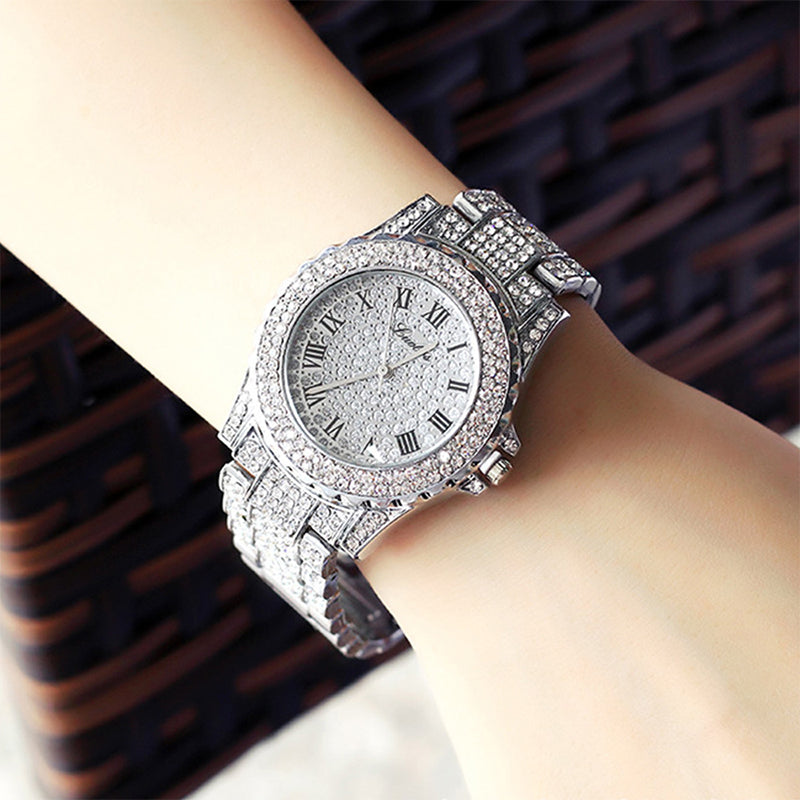 Punk Full Diamond Watch Set