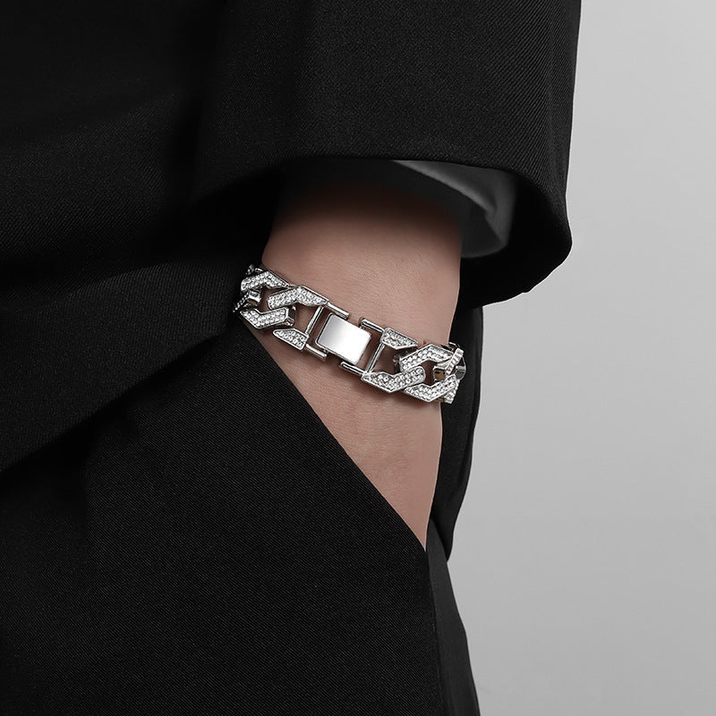 S Diamond Bracelet