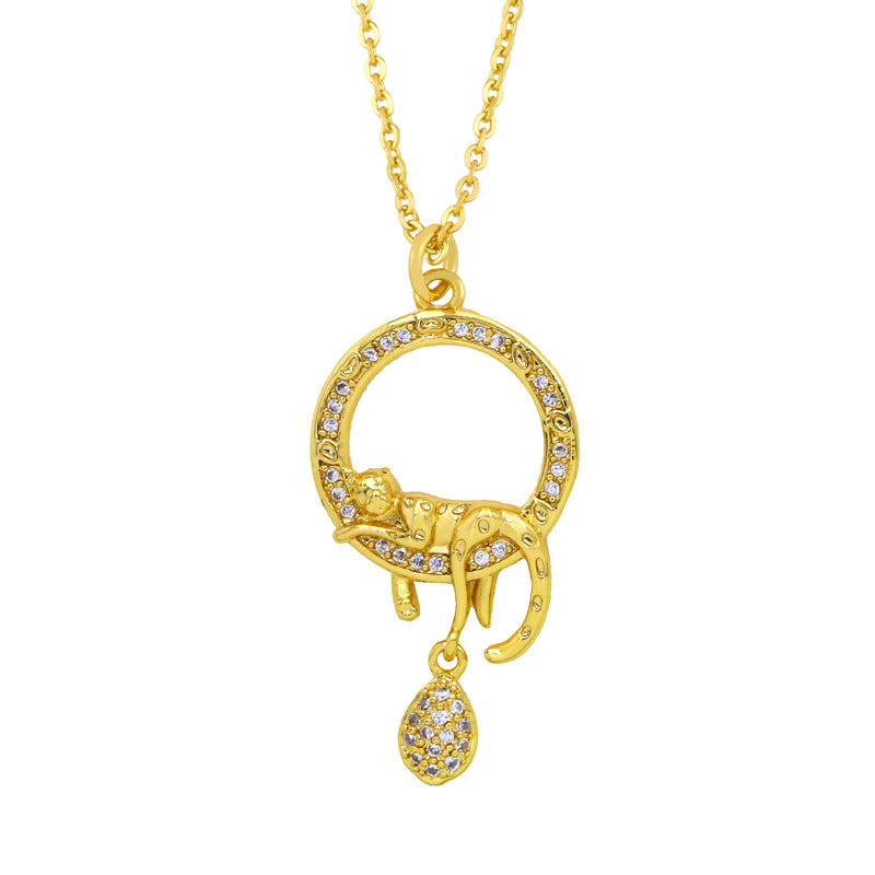 Multicolor Animal Pendant Necklace for Women