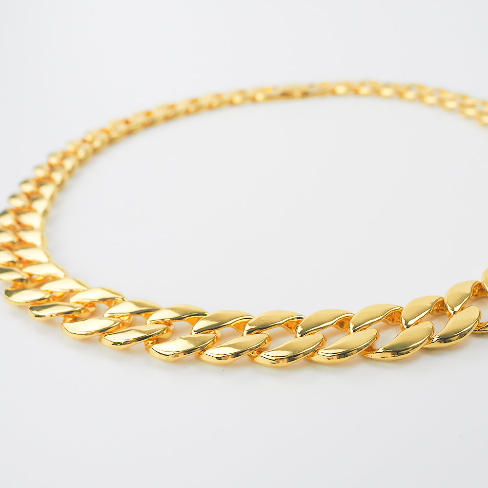 Smooth Round Cuban Chain Necklace