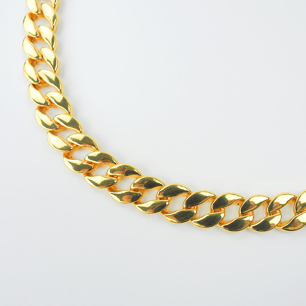 Smooth Round Cuban Chain Necklace