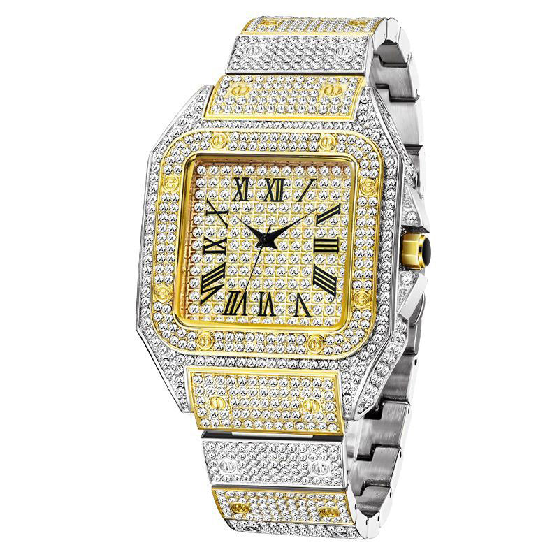 Rome Star Full Diamond Watch