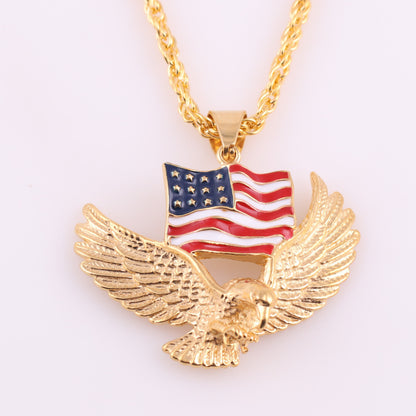 American Eagle Animal Pendant Necklace