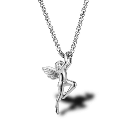 Little Angel Cupid Pendant Necklace