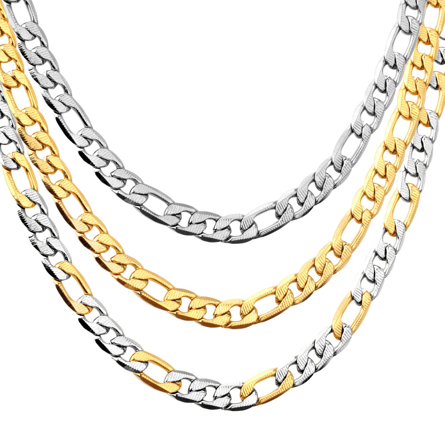 Stacked Whip Cuban Chain Necklace