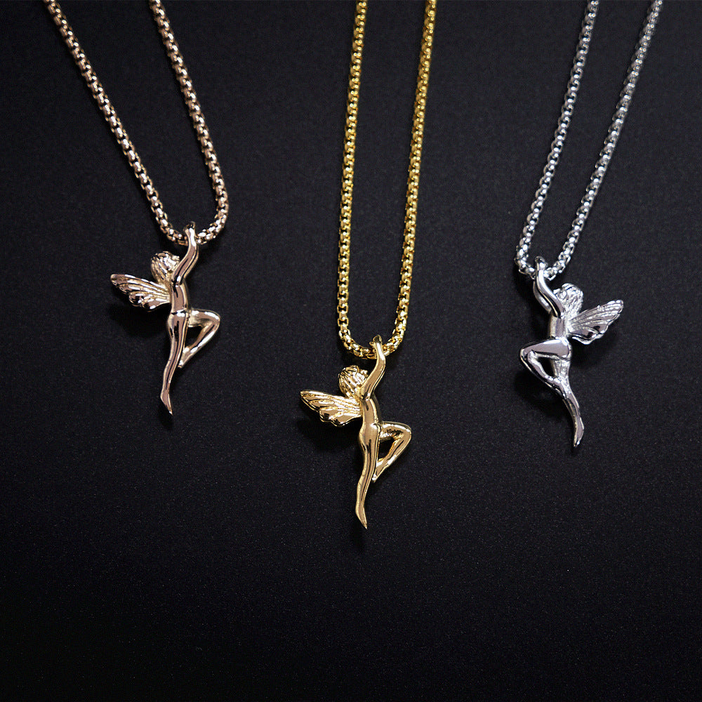 Little Angel Cupid Pendant Necklace