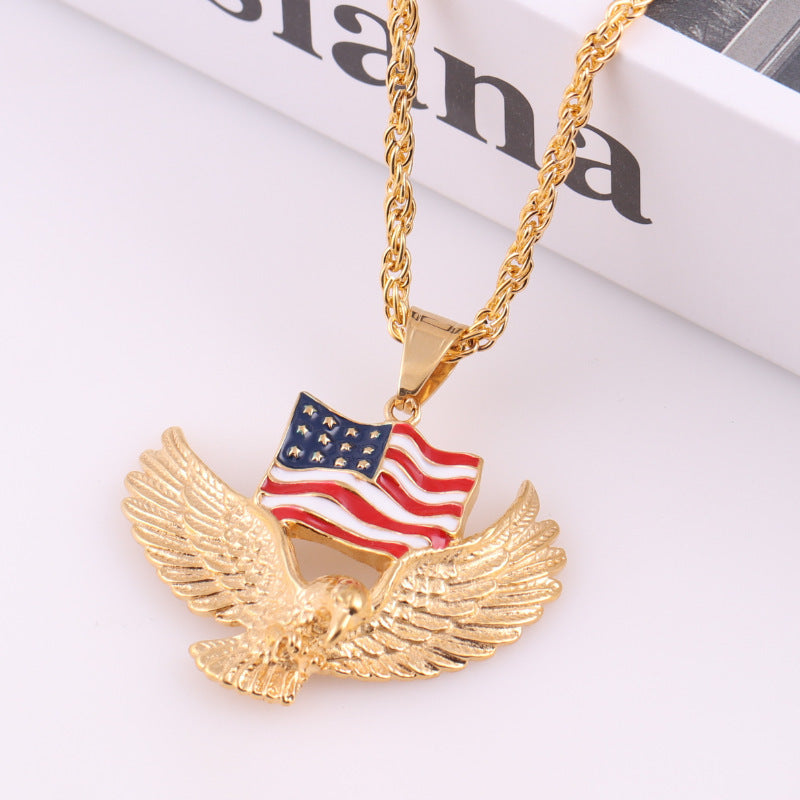 American Eagle Animal Pendant Necklace