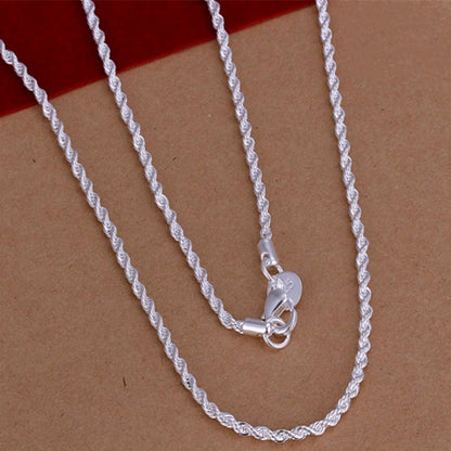 Silver 4mm Flash Rope Chain
