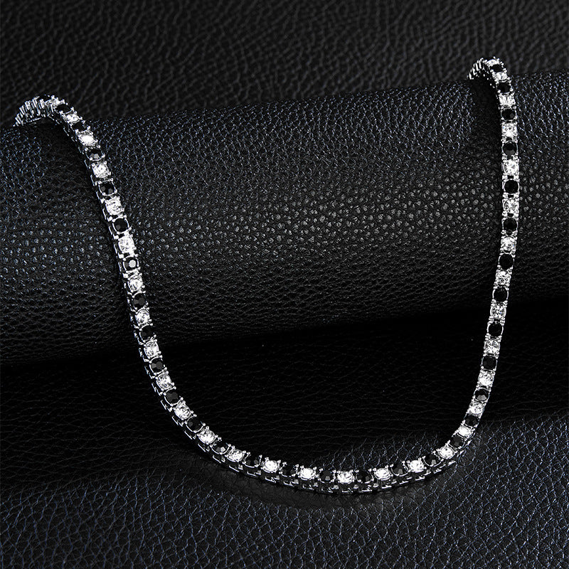 4mm Two -color Rhinestone Tennis Chain