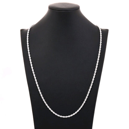 Silver 4mm Flash Rope Chain