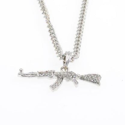 AK47 Mechanical Mold Pendant Necklace