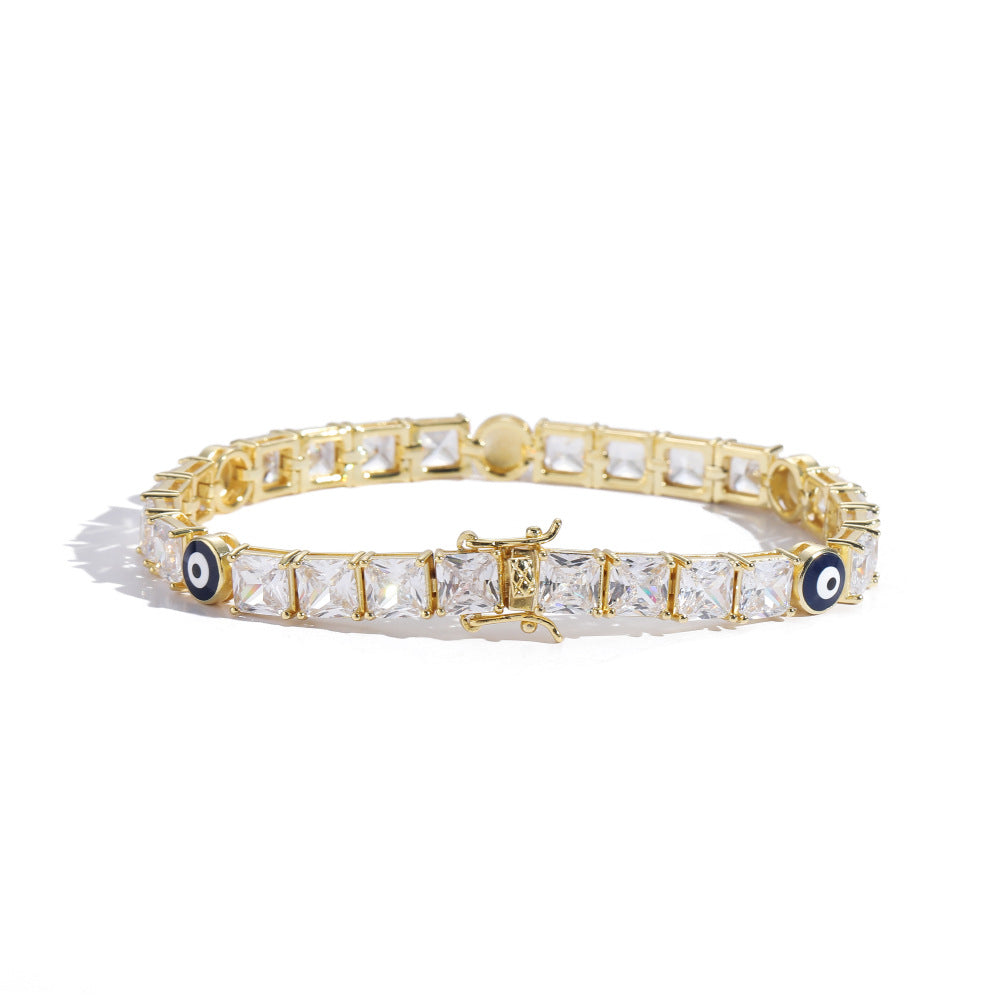 Gold Tennis Bracelet men's vermiculite bracelet 7in