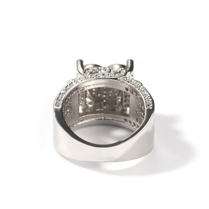 Heart Shape Drilled Diamond Ring