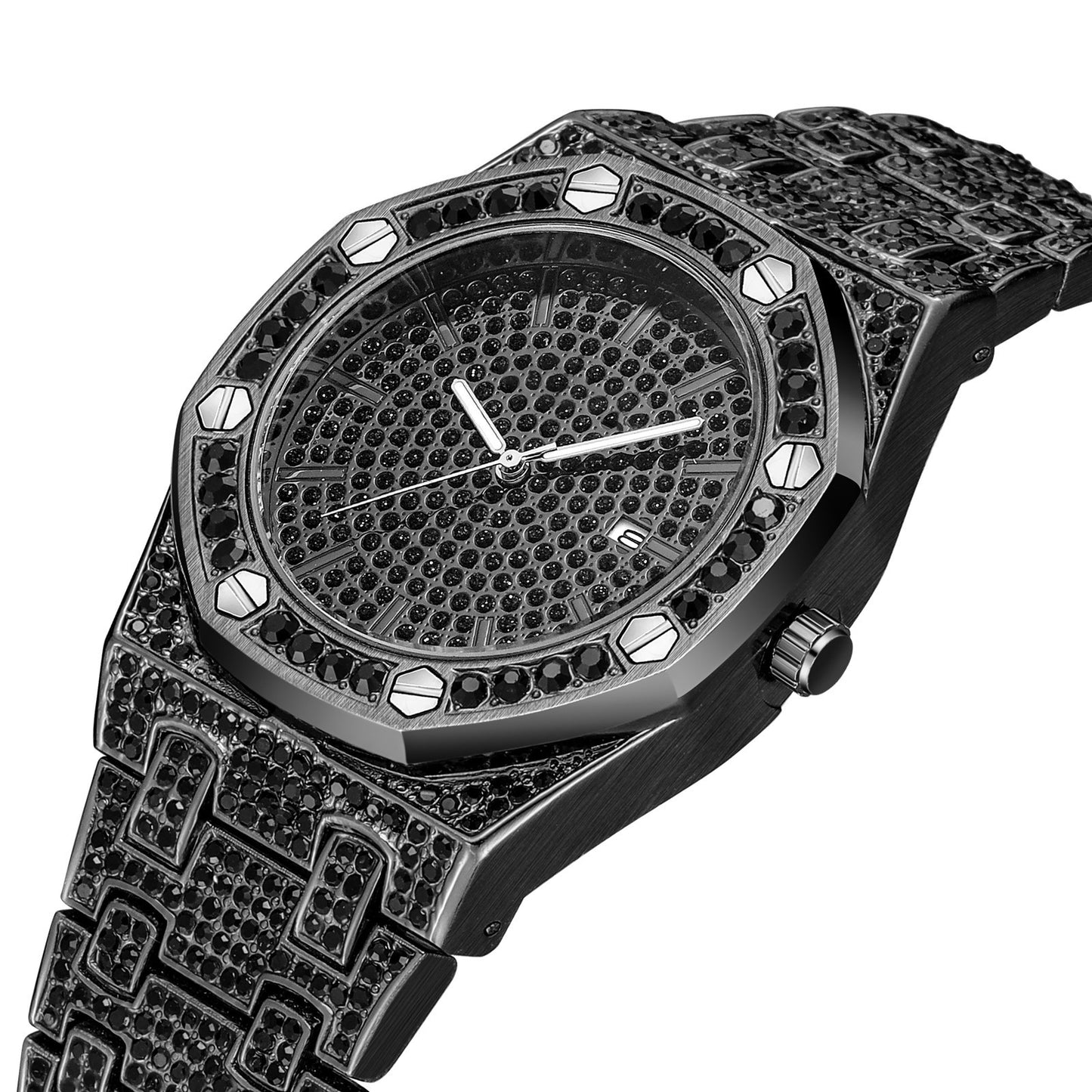 Inlaid Full Diamond Quartz Watches