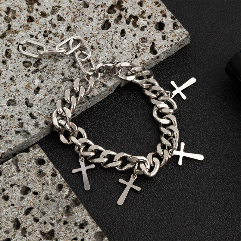 Cross Cuban Bracelet Hip-Hop